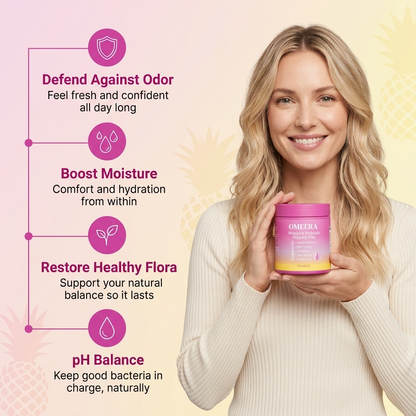 Omeera's Womens Probiotic Gummies + Slippery Elm